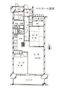 マルカール森南の間取り