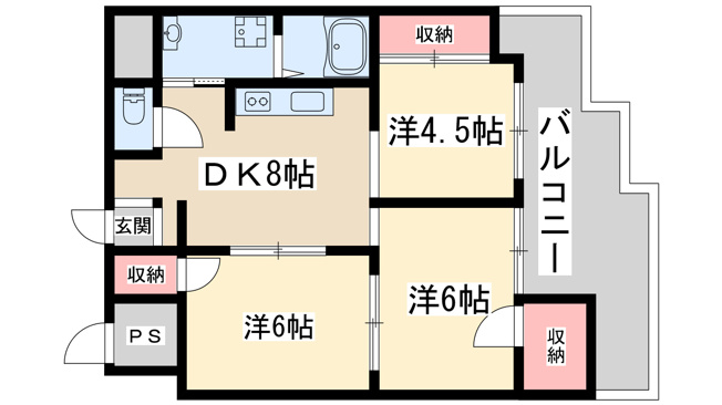 【間取り】 | 新大阪川島マンション