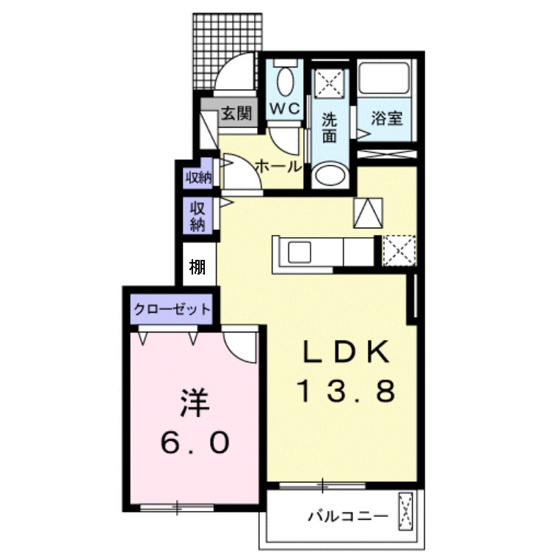 【間取り】 | エアフォルク　Ａ