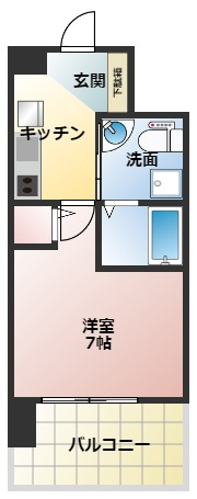セレニテ江坂ルフレの間取り