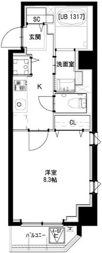 グリーンフォート河田の間取り|間取りです。
