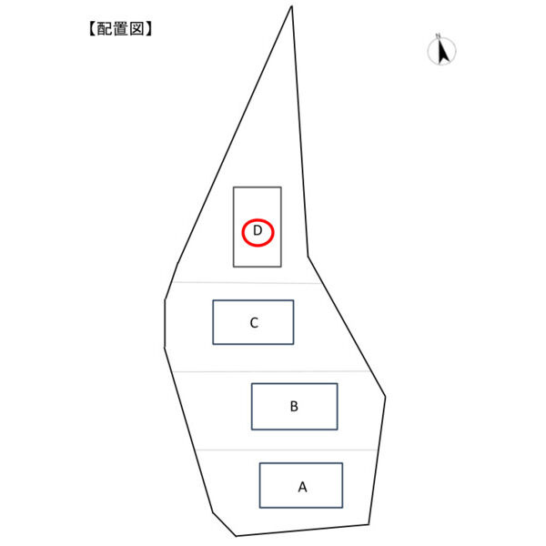仮）リースホーム尾張旭市Ｄ棟の区画図
