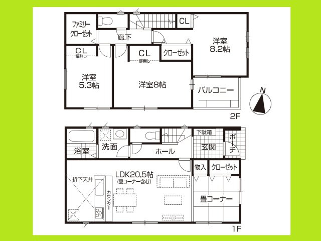 名古屋市西区大野木４丁目の新築一戸建の間取り|◇間取図◇