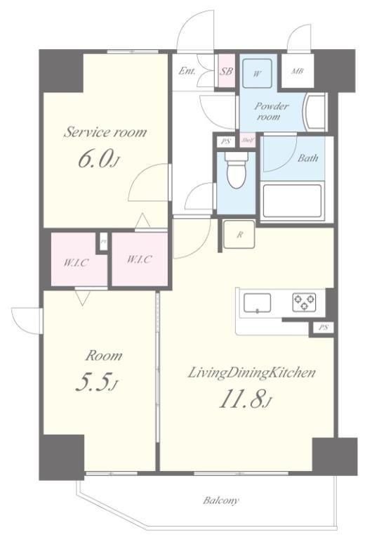 レイワニティプレイスの間取り