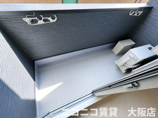大阪市生野区巽北２丁目のアパートのバルコニー|CG画像です。家具家電付きではありません
