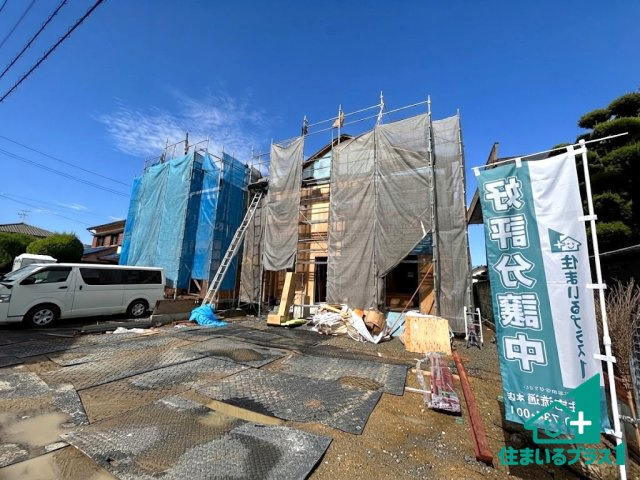 ●31(土)1(日)現地説明会！　香芝市下田西　第2期　新築一戸建ての外観|現在はこんな感じです。完成までが待ち遠しいですね。
