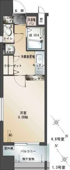 【間取り】 | エンクレスト天神東Ⅱ