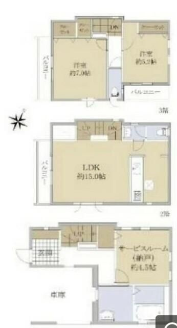 港南台１丁目戸建ての間取り