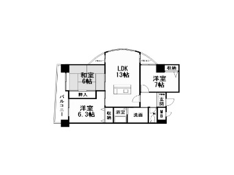 ラビータ北方の間取り