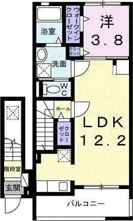 プロムナード春日Ⅱの間取り