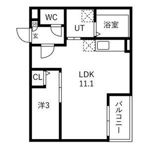Jack shimmachiⅠの間取り