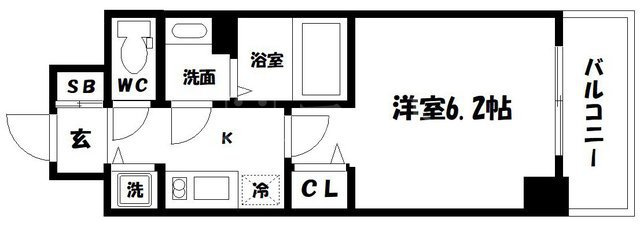プレサンス北浜パレスの間取り