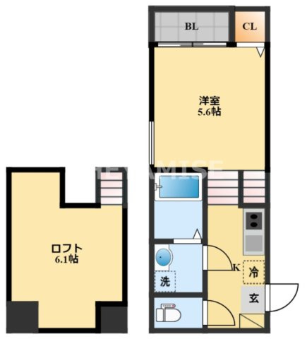  MODERN PALAZZO 戸石BRILLER の間取り