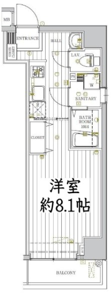 レガリス門前仲町の間取り|間取りです。