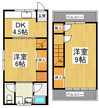 【間取り】 | 東区北野田テラスⅣ