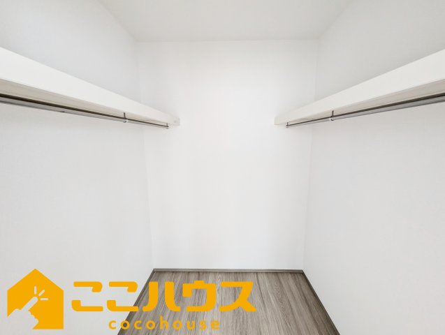 宜野湾市伊佐２丁目　ハートフルタウン　新築戸建て　全６棟　C号棟の収納|大容量のウォークインクローゼット