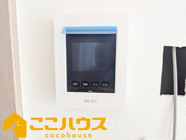 宜野湾市伊佐２丁目　ハートフルタウン　新築戸建て　全６棟　C号棟のセキュリティ|録画機能付きTVインターホン