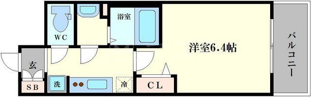 プレサンスOSAKA DOMECITYビーツの間取り