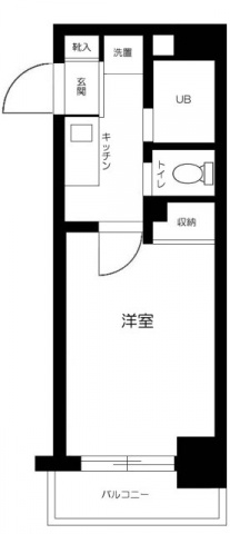 スカイコート日本橋浜町の間取り