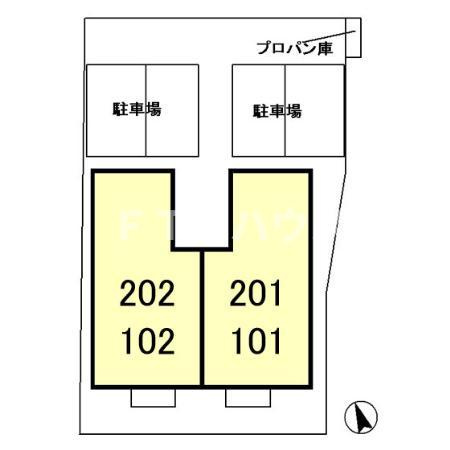 ロイヤルヒルズKの区画図