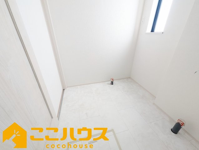 宜野湾市伊佐２丁目　ハートフルタウン　新築戸建て　全６棟　D号棟の脱衣所|脱衣所