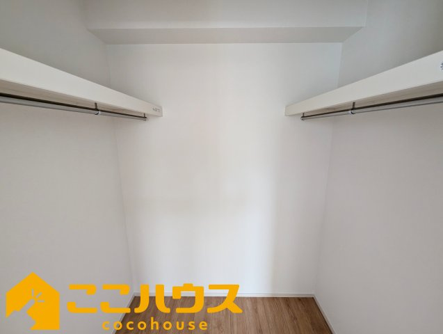 宜野湾市伊佐２丁目　ハートフルタウン　新築戸建て　全６棟　D号棟の収納|大容量のウォークインクローゼット