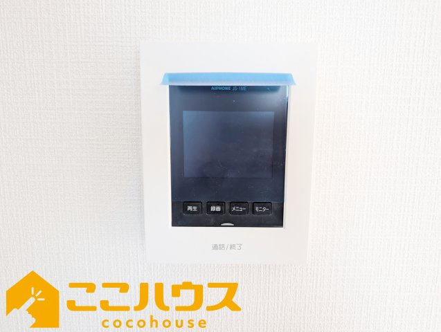 宜野湾市伊佐２丁目　ハートフルタウン　新築戸建て　全６棟　D号棟のセキュリティ|録画機能付きTVインターホン