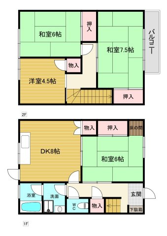 【間取り】 | 谷口貸家