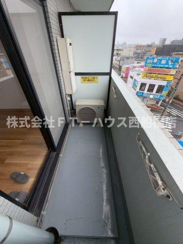 アフィットステージ市川南のバルコニー