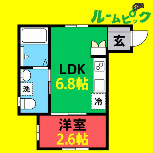 Velo GOKISO(ヴェロゴキソ)　名古屋市賃貸　仲介手数料無料の間取り