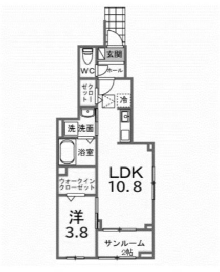 【間取り】 | ミルト　ブリッサ　大原