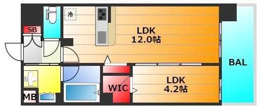 グレースリバー中之島の間取り