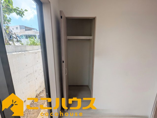 宜野湾市伊佐２丁目　ハートフルタウン　新築戸建て　全６棟　F号棟の収納|洋室4.5帖