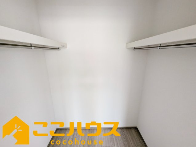 宜野湾市伊佐２丁目　ハートフルタウン　新築戸建て　全６棟　F号棟の収納|大容量のウォークインクローゼット