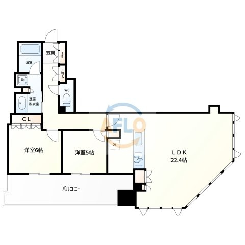 ブランズタワー大阪本町　開平小学校区の間取り|ブランズタワー大阪本町　間取り