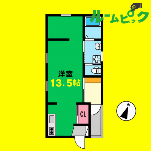 グランレーヴ伝馬　名古屋市賃貸　仲介手数料無料の間取り