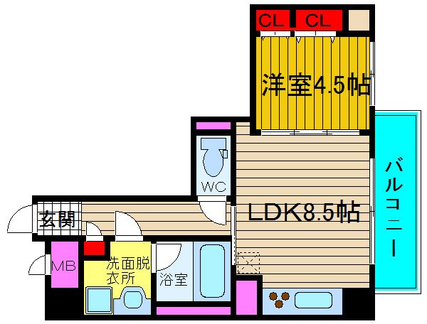 ポローニア立花通りの間取り