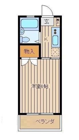 コーポ秋元の間取り|間取りです。