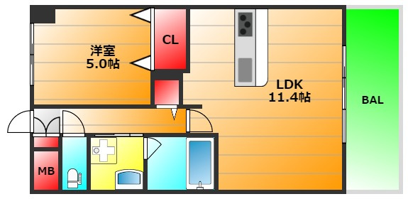 サンクレストの間取り|現状有姿