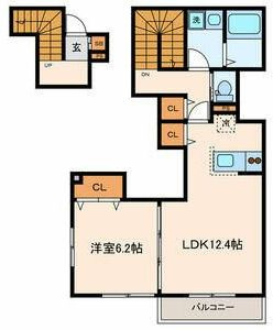 カーサ　フェリーチェの間取り|間取りです。