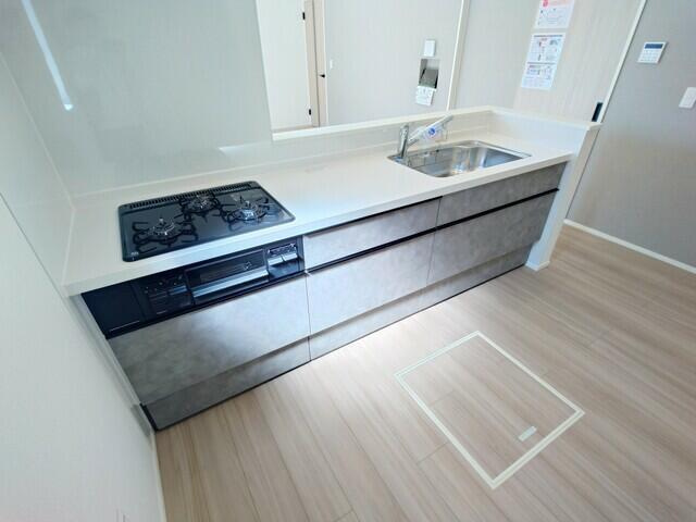 仲介手数料無料）愛西市大井町　第２期　１号棟のキッチン|使いやすいキッチンです