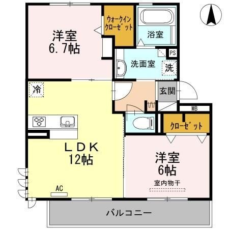 【間取り】 | エスポワールⅢ
