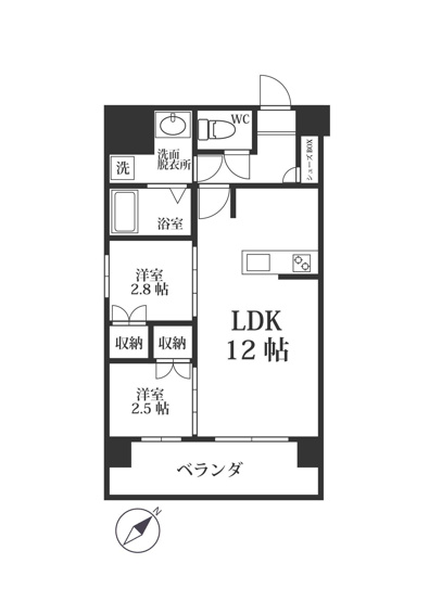 【間取り】 | MODERN PALAZZO六本松station