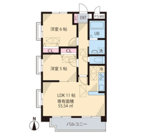 【間取り】 | ルネ　シェスタ | 間取りです。