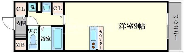 メゾン・デ・ノムラ島之内の間取り