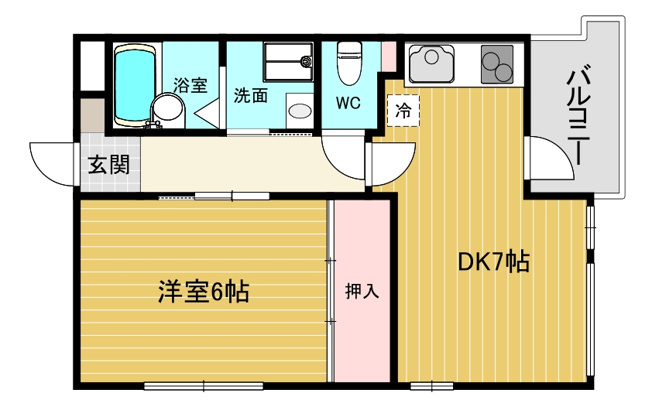 【間取り】 | ロイヤルメゾン西宮北口VII