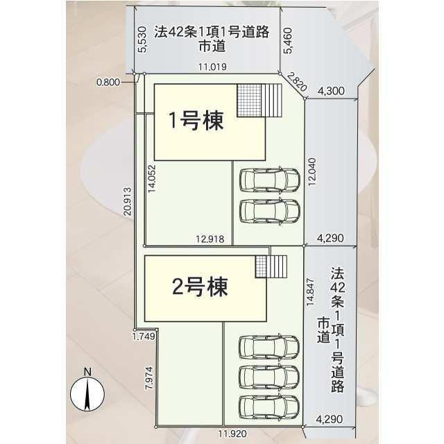 仲介手数料無料）愛西市本部田町　第２　１号棟