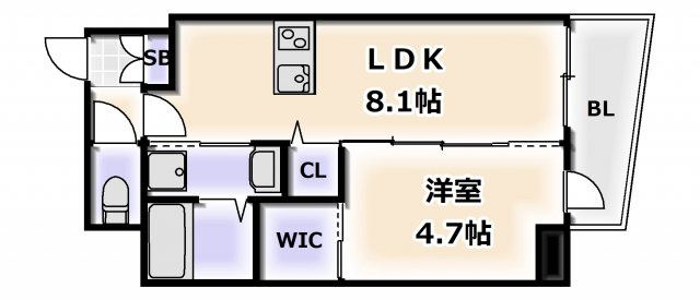【間取り】 | レオンコンフォート難波アッシュ
