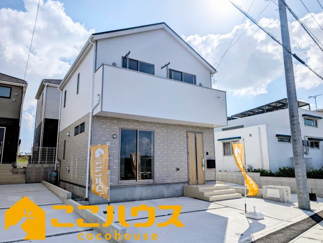 糸満市照屋第３　クレイドルガーデン　新築戸建て　全４棟　2号棟の外観|防犯カメラが付いたセキュリティの高いお家です！