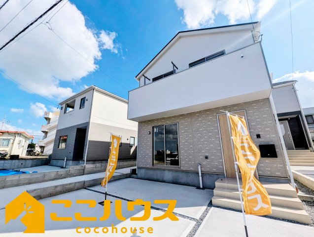 糸満市照屋第３　クレイドルガーデン　新築戸建て　全４棟　2号棟の外観|防犯カメラが付いたセキュリティの高いお家です！